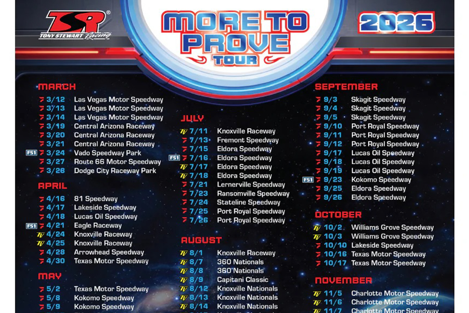 Rico Abreu 2026 Racing Schedule PDF